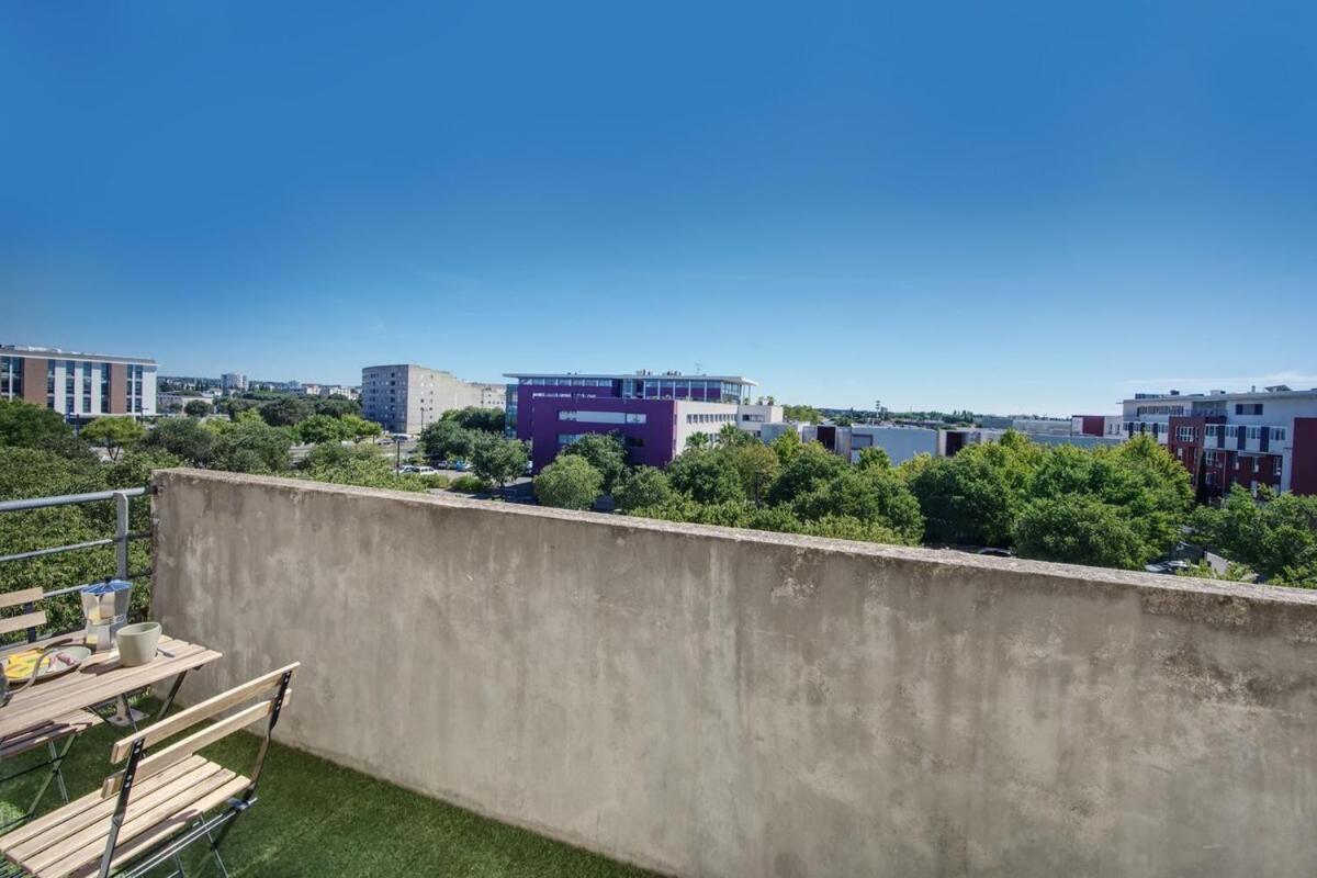 La Palm Room ~ Climatisation ~ Balcon ~ Parking Nîmes Buitenkant foto